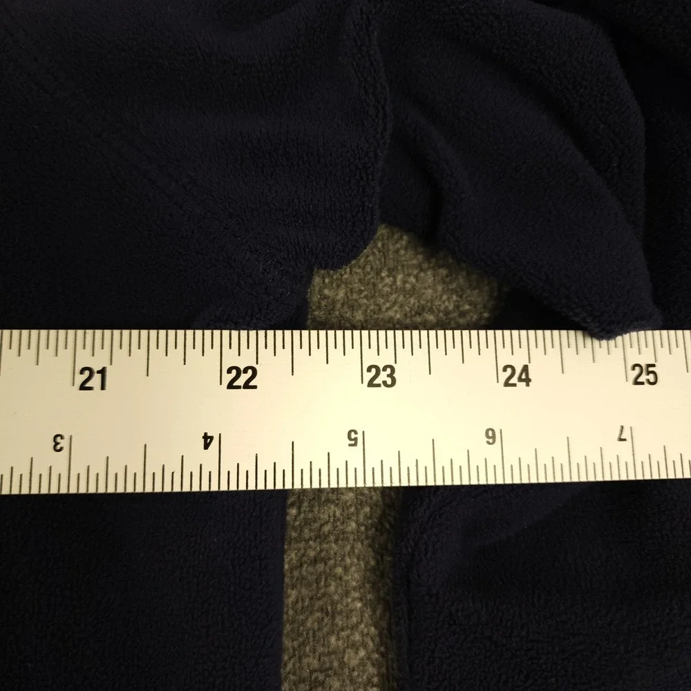 Banana Republic Men's Navy Fleece 1/4 Zip Pullover‎ Long Sleeve Shirt Size L